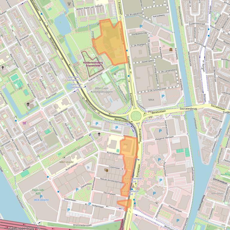 Kaart van postcodegebied 3526KP.