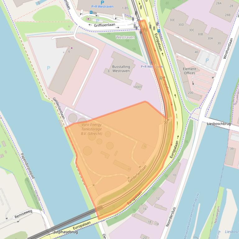 Kaart van postcodegebied 3526KZ.