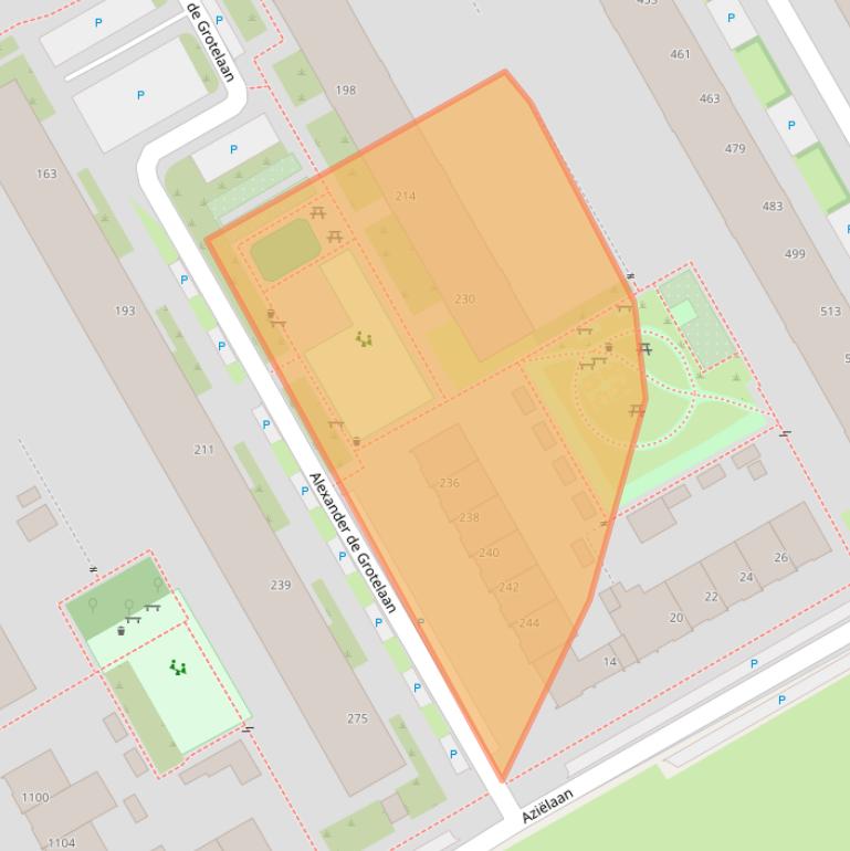 Kaart van postcodegebied 3526RP.