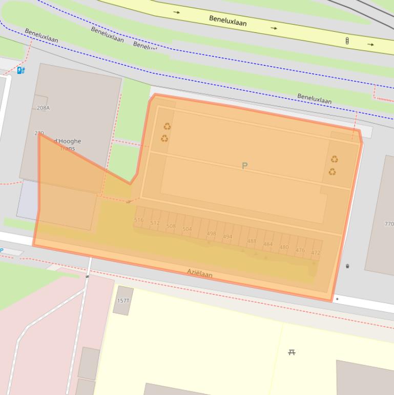 Kaart van postcodegebied 3526SM.
