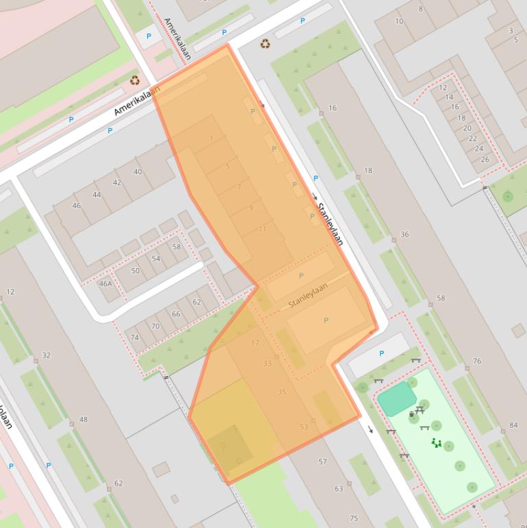 Kaart van postcodegebied 3526TA.