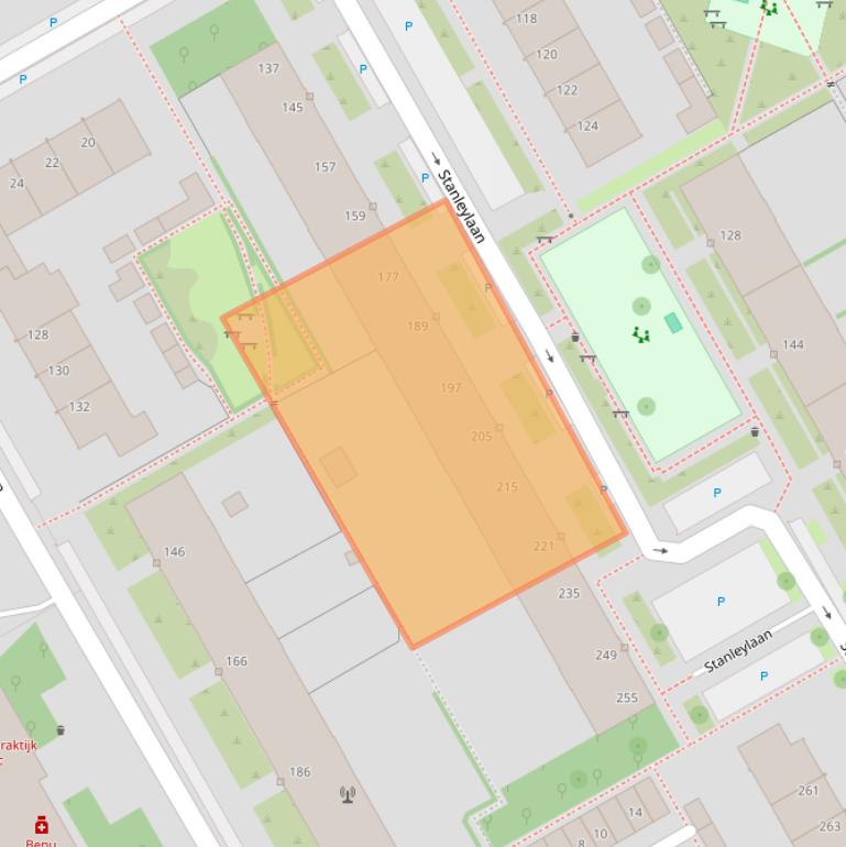 Kaart van postcodegebied 3526TE.