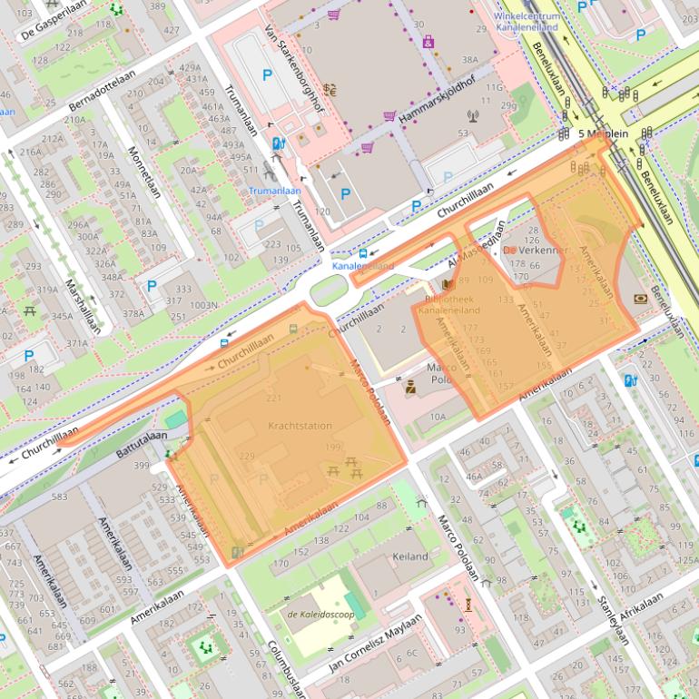 Kaart van postcodegebied 3526VD.