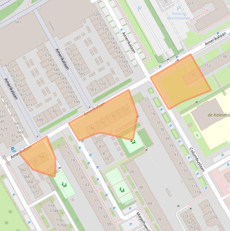 Kaart van postcodegebied 3526VJ.