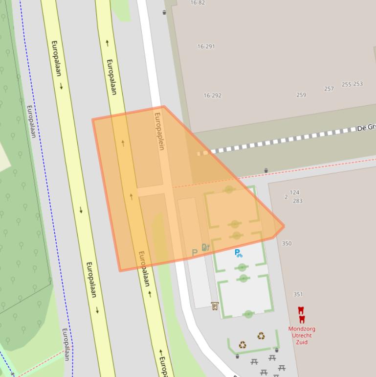 Kaart van postcodegebied 3526WC.