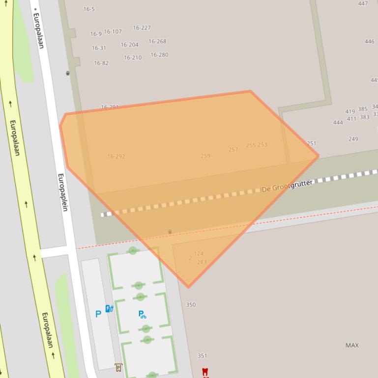 Kaart van postcodegebied 3526WD.