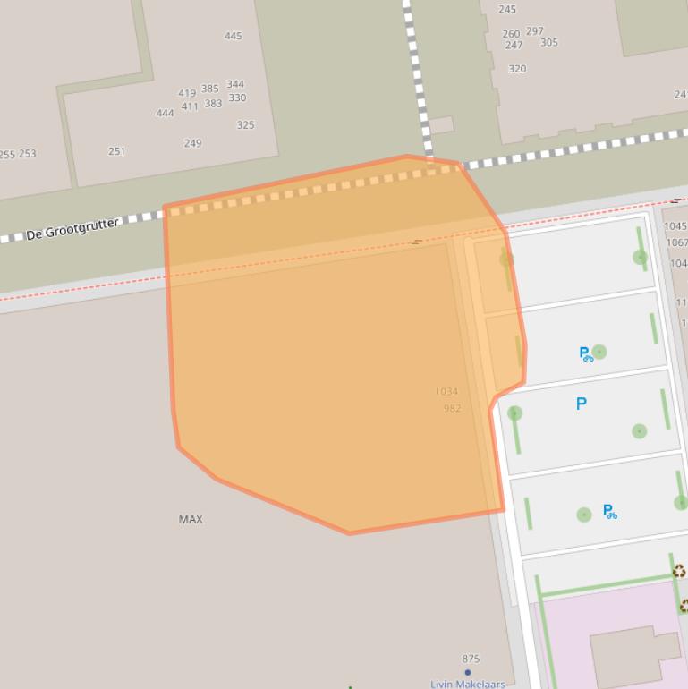 Kaart van postcodegebied 3526WV.