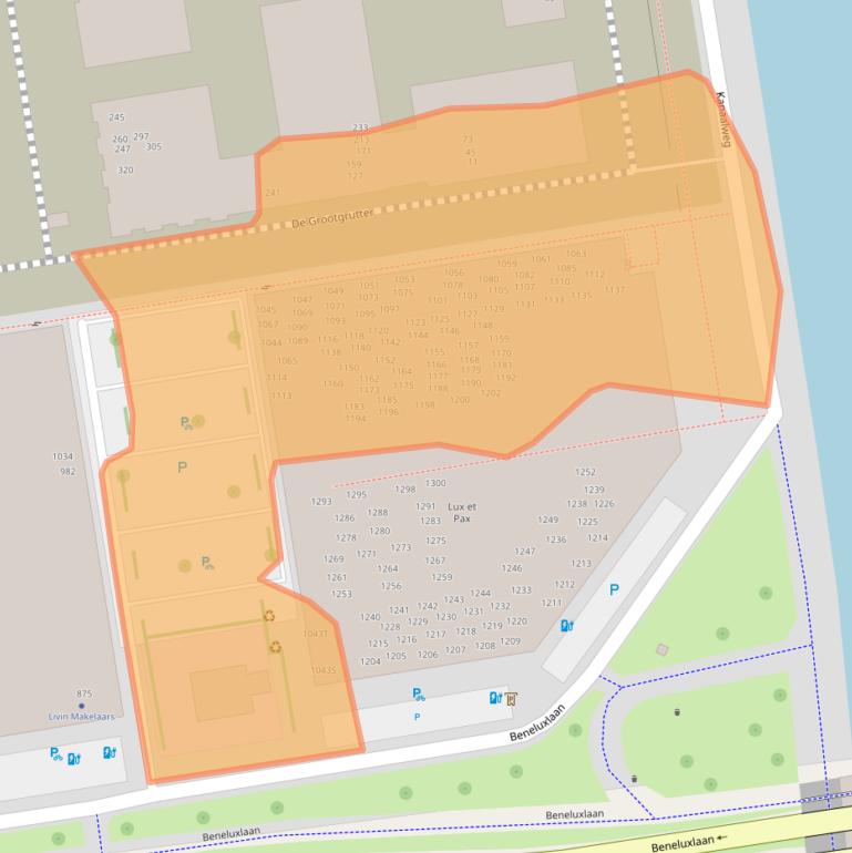 Kaart van postcodegebied 3526WX.