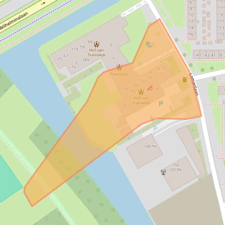 Kaart van postcodegebied 3526XB.