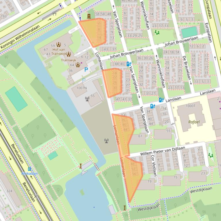 Kaart van postcodegebied 3526XE.