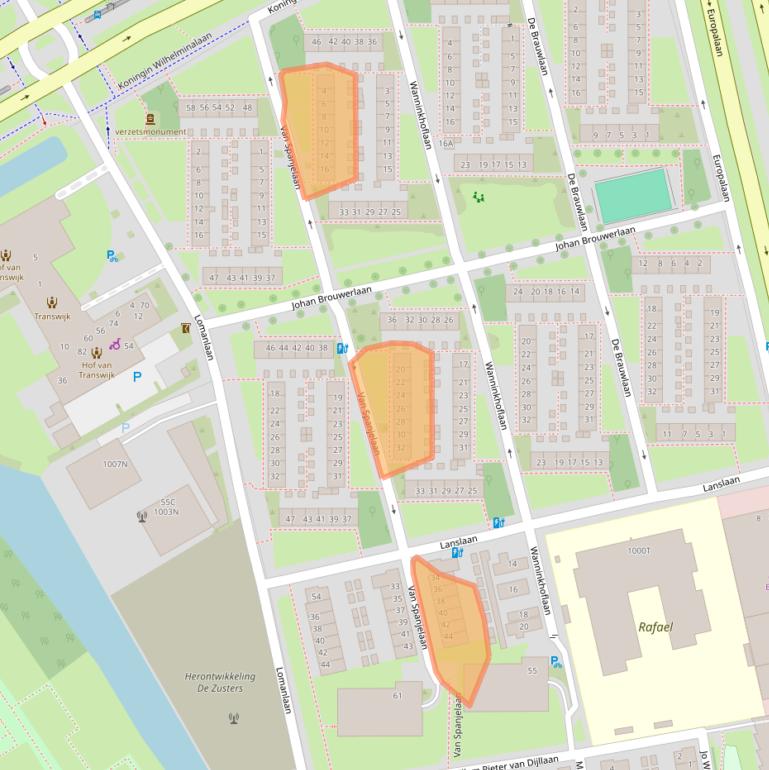 Kaart van postcodegebied 3526XM.