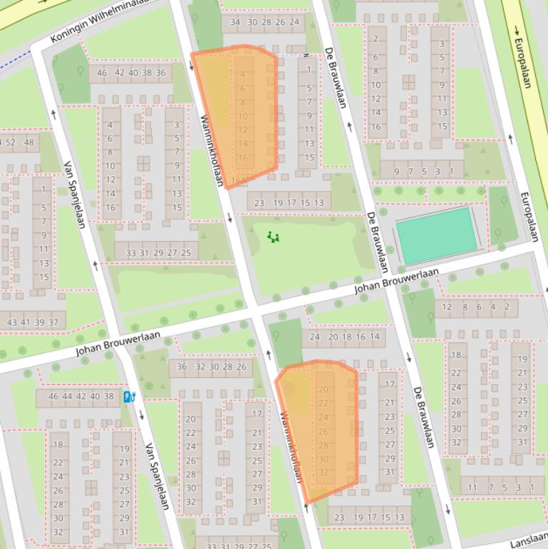 Kaart van postcodegebied 3526XP.