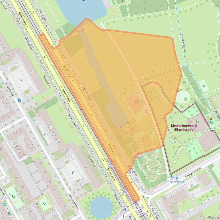 Kaart van postcodegebied 3526ZC.
