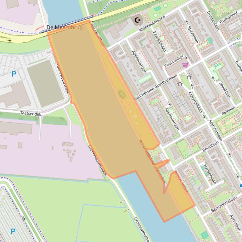 Kaart van postcodegebied 3527AA.