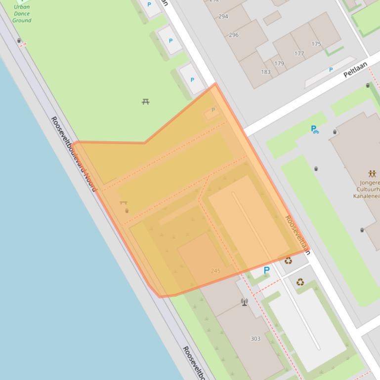 Kaart van postcodegebied 3527AB.