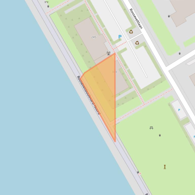 Kaart van postcodegebied 3527AC.