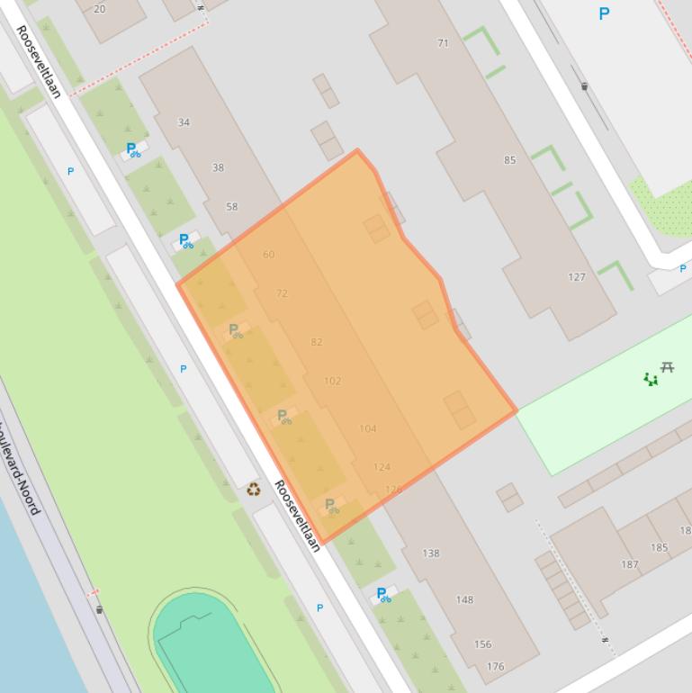 Kaart van postcodegebied 3527AG.