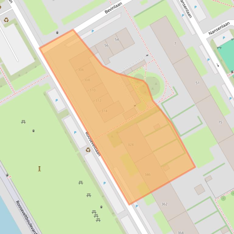 Kaart van postcodegebied 3527AM.