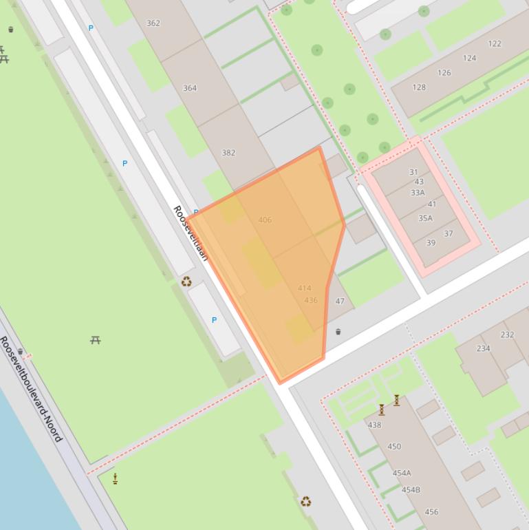 Kaart van postcodegebied 3527AP.