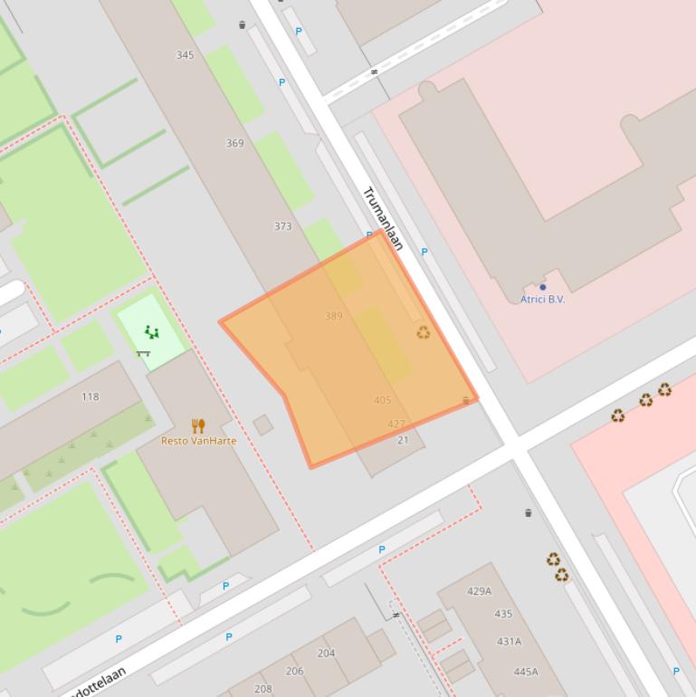 Kaart van postcodegebied 3527BL.