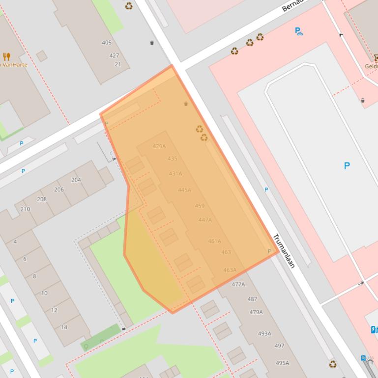 Kaart van postcodegebied 3527BM.