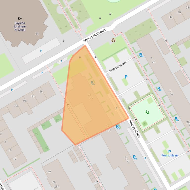 Kaart van postcodegebied 3527CA.