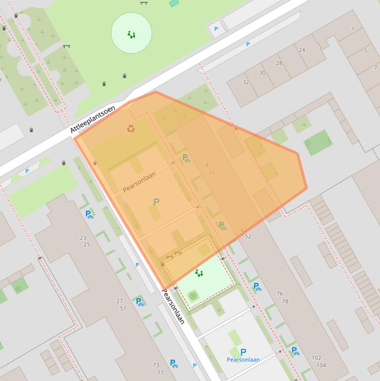 Kaart van postcodegebied 3527CC.