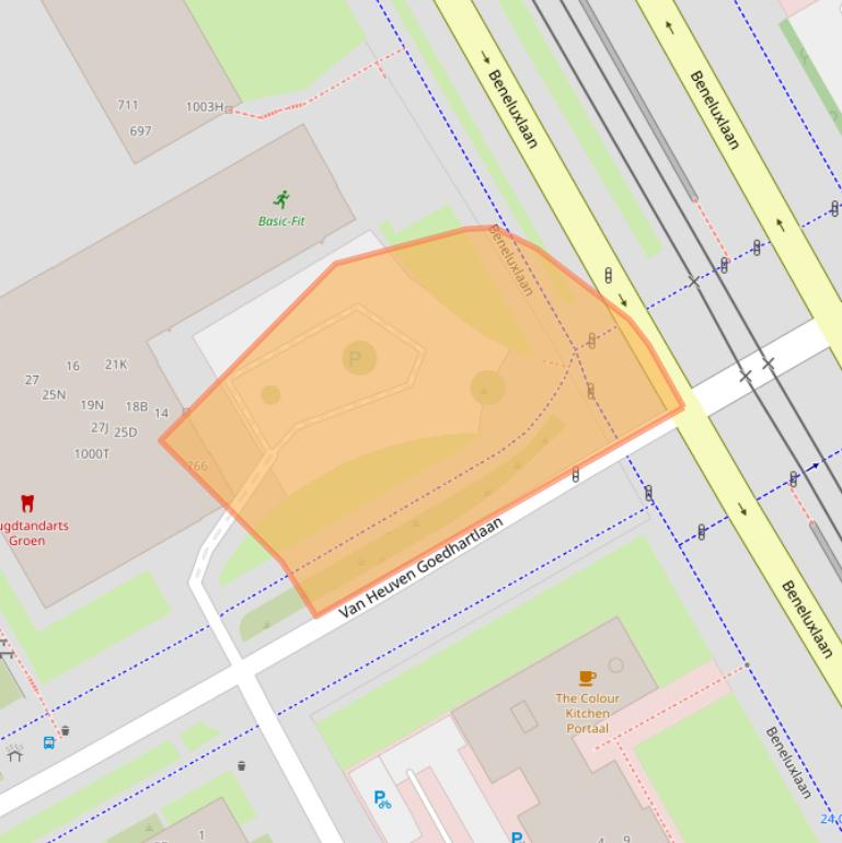 Kaart van postcodegebied 3527DL.