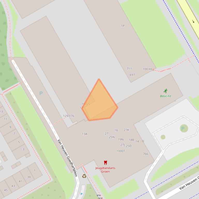 Kaart van postcodegebied 3527DP.