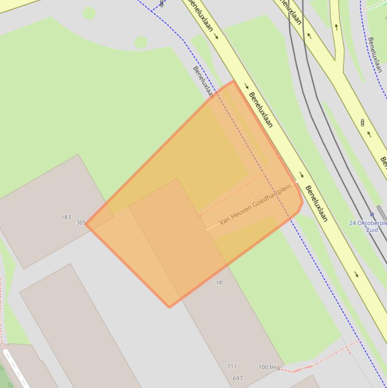 Kaart van postcodegebied 3527DX.