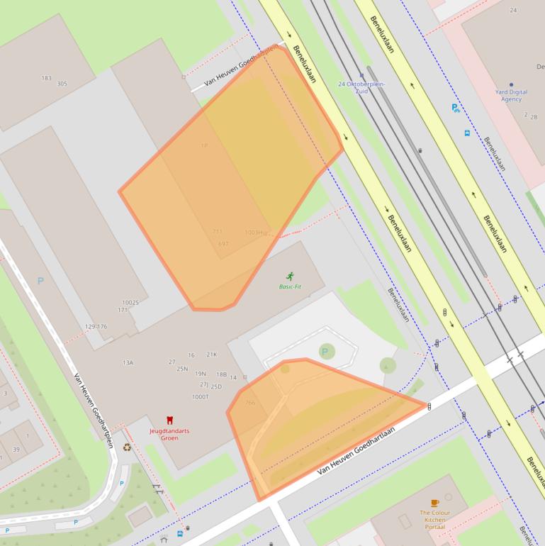 Kaart van postcodegebied 3527DZ.