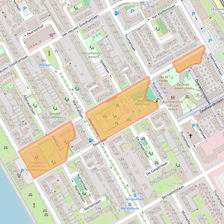 Kaart van postcodegebied 3527EC.