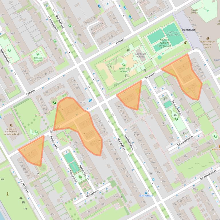 Kaart van postcodegebied 3527ED.