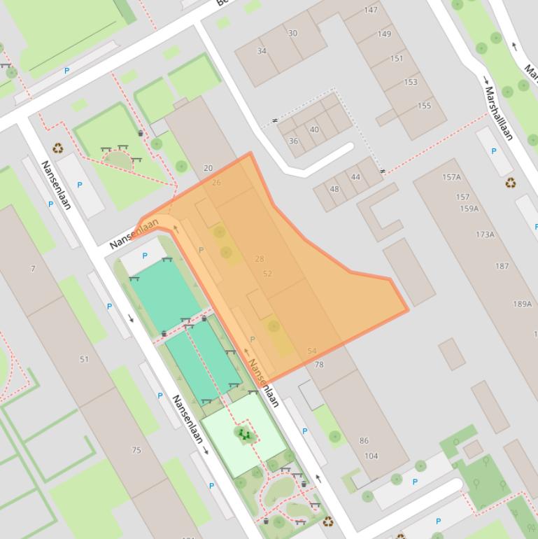 Kaart van postcodegebied 3527EJ.