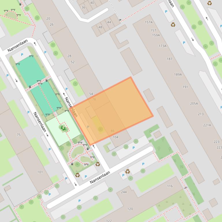 Kaart van postcodegebied 3527EK.