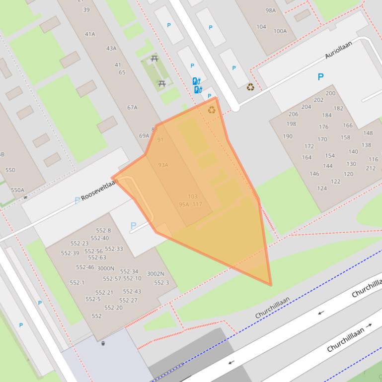 Kaart van postcodegebied 3527ET.