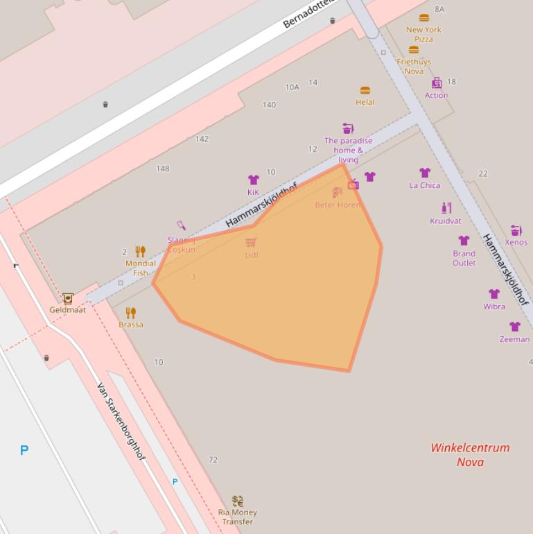 Kaart van postcodegebied 3527HC.