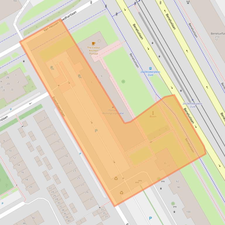 Kaart van postcodegebied 3527HH.