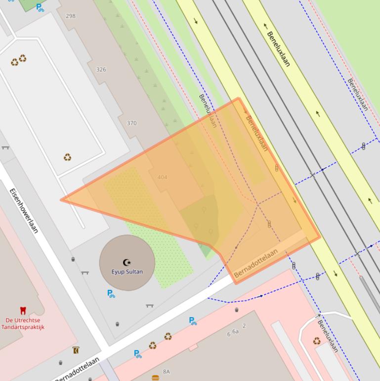 Kaart van postcodegebied 3527HR.