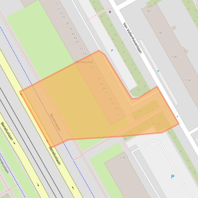 Kaart van postcodegebied 3527JB.