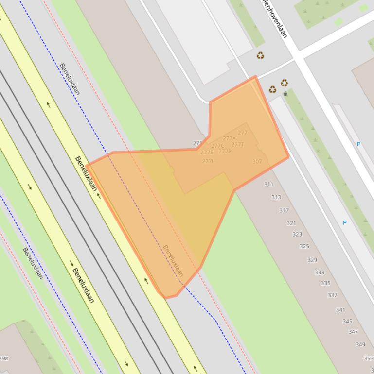 Kaart van postcodegebied 3527JH.