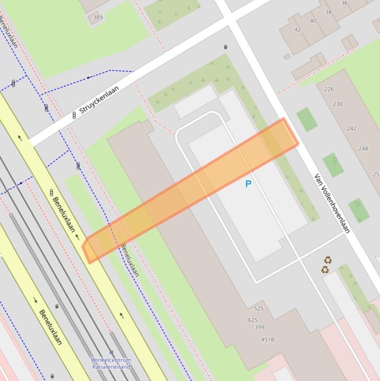 Kaart van postcodegebied 3527JN.