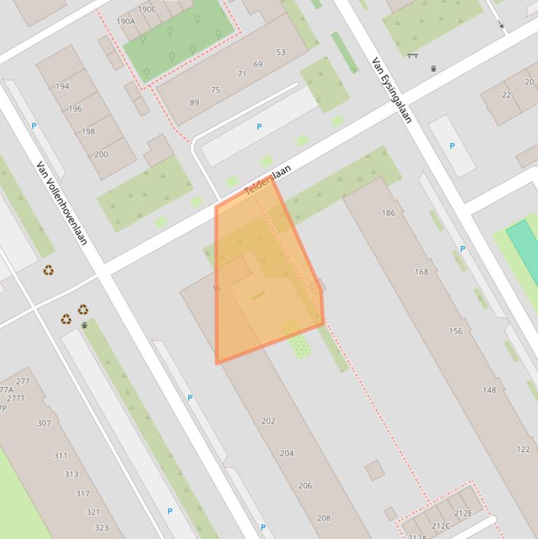 Kaart van postcodegebied 3527KH.