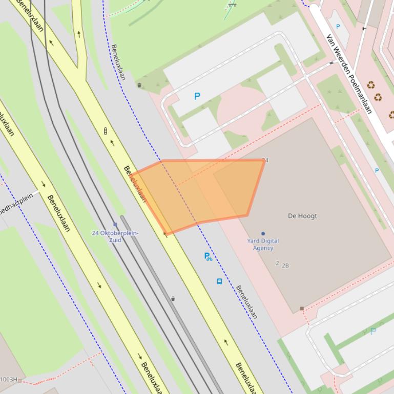 Kaart van postcodegebied 3527KS.