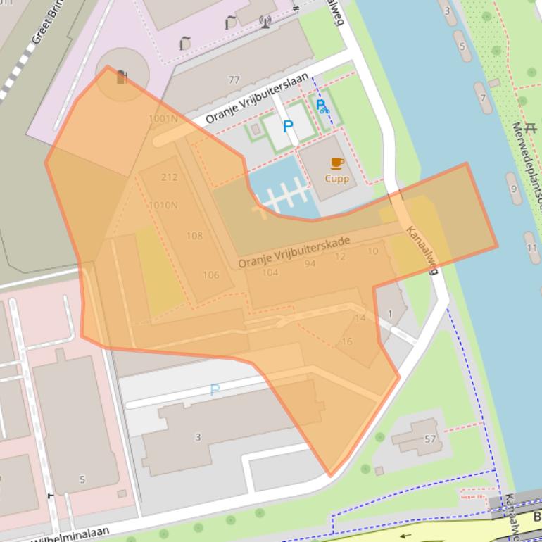 Kaart van postcodegebied 3527LG.