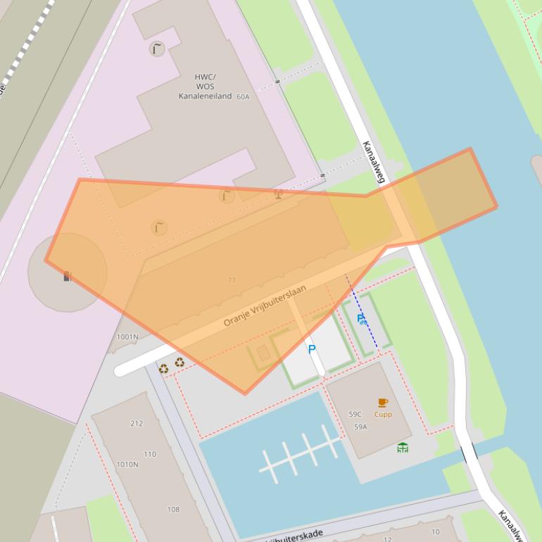 Kaart van postcodegebied 3527LH.