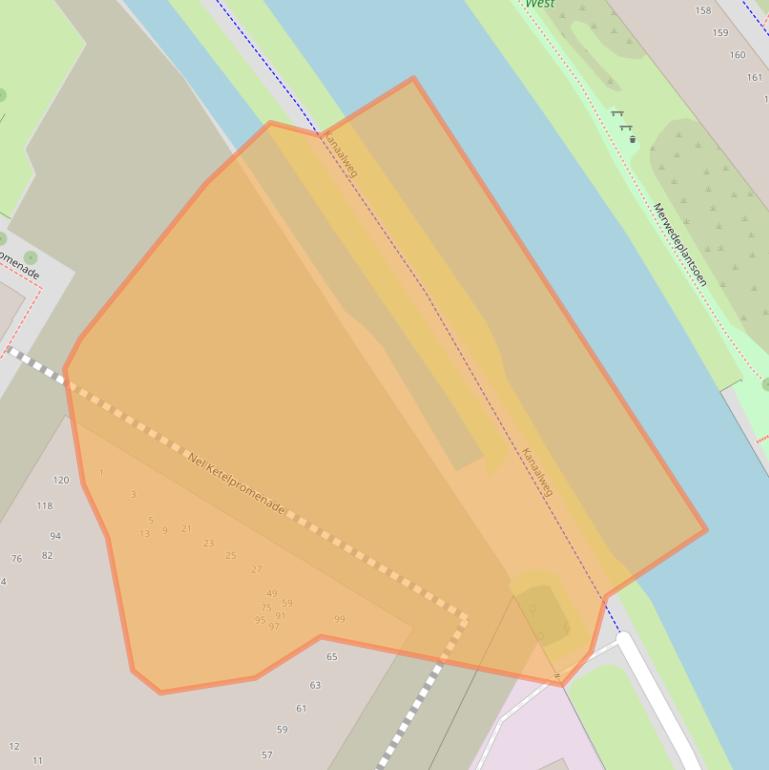 Kaart van postcodegebied 3527LT.