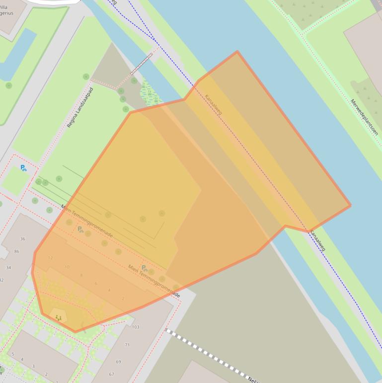 Kaart van postcodegebied 3527LX.