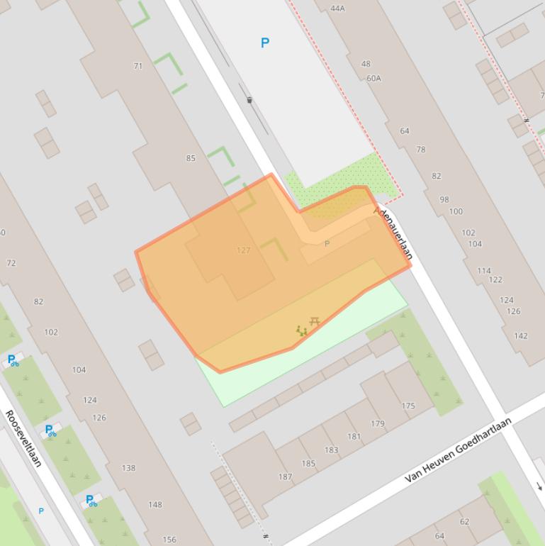 Kaart van postcodegebied 3527RC.