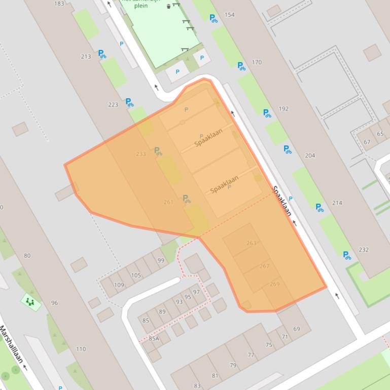 Kaart van postcodegebied 3527SJ.